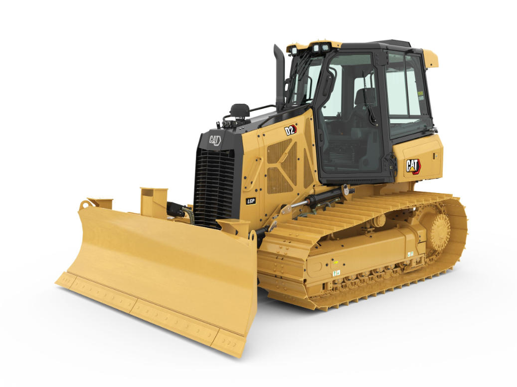 Caterpillar D2 Bulldozer Side View