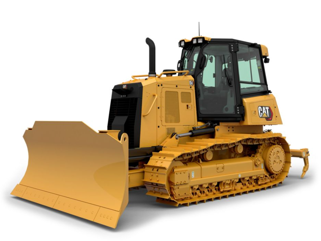 Caterpillar D4 Bulldozer Side View