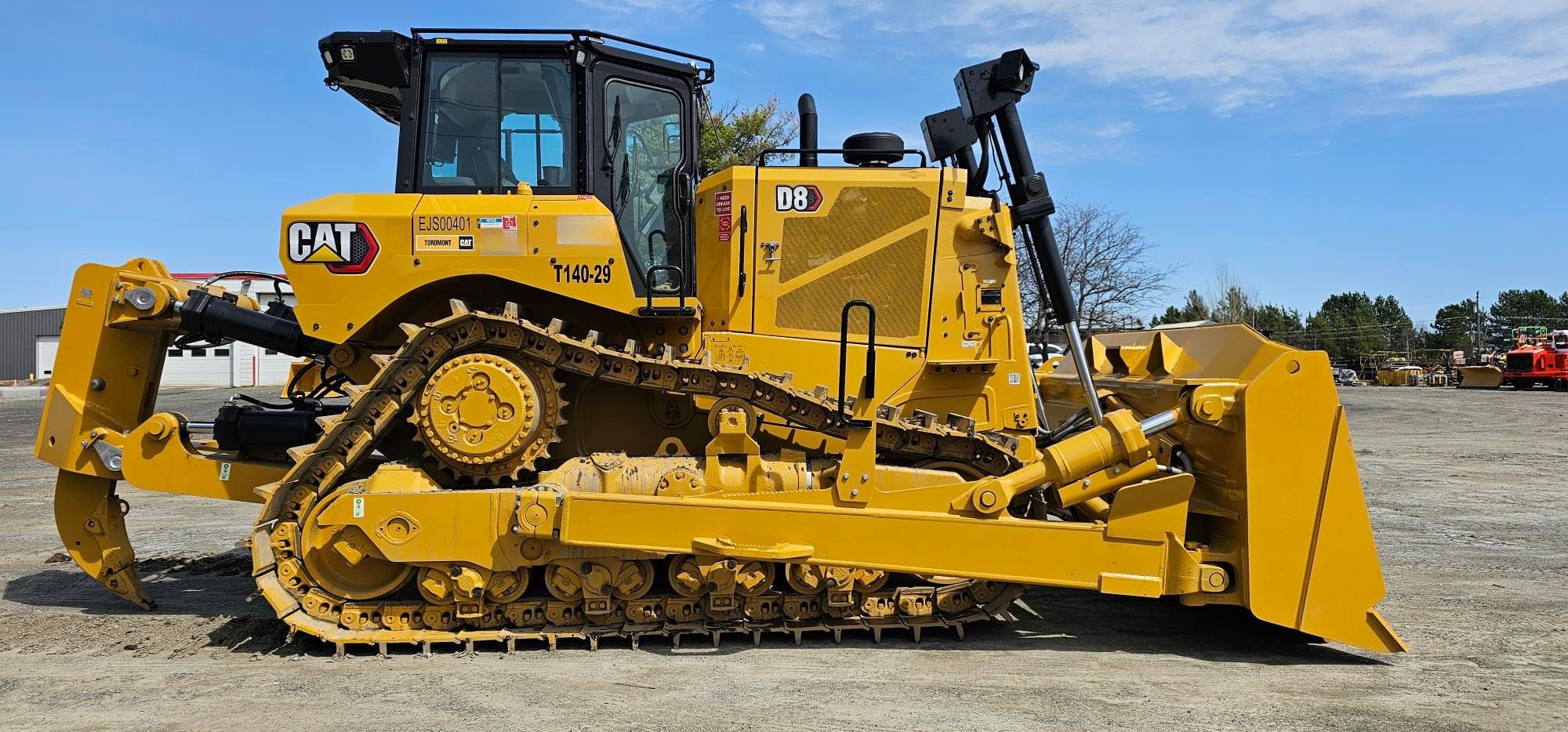 Caterpillar D8 Bulldozer Side View