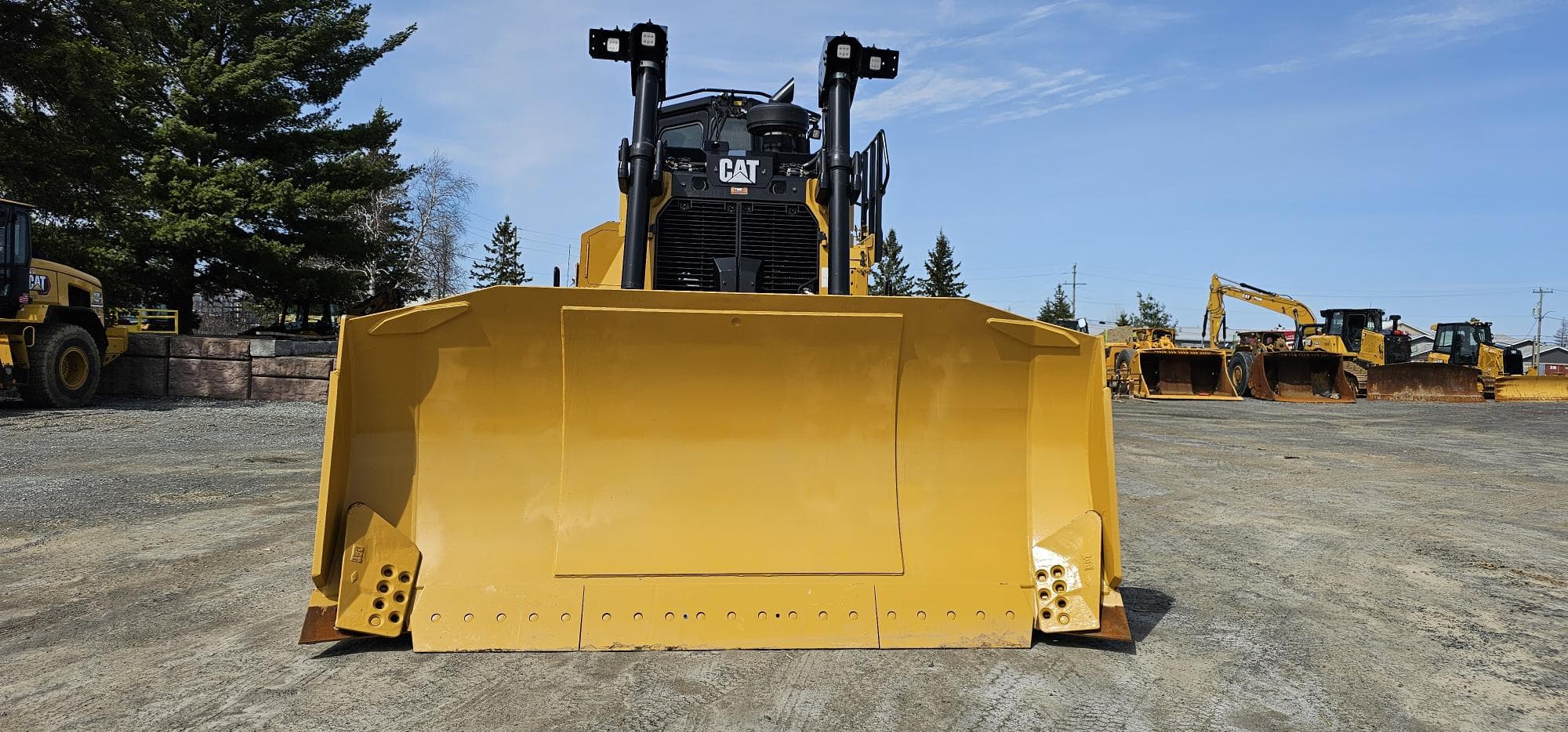 Caterpillar D8 Bulldozer Front View
